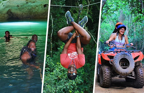 ATV, Zip and Cenotes with Caverns
